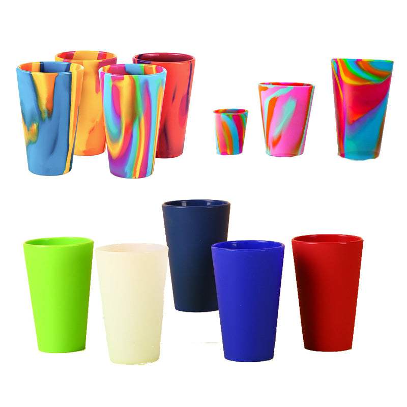 BPA free portable silicone mug cup coffee cup with lid and straw - image 2
