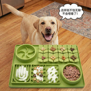 Extra Large Silicone Dog licking Mat Anti-Choking Slow Feeder Dog Bowl