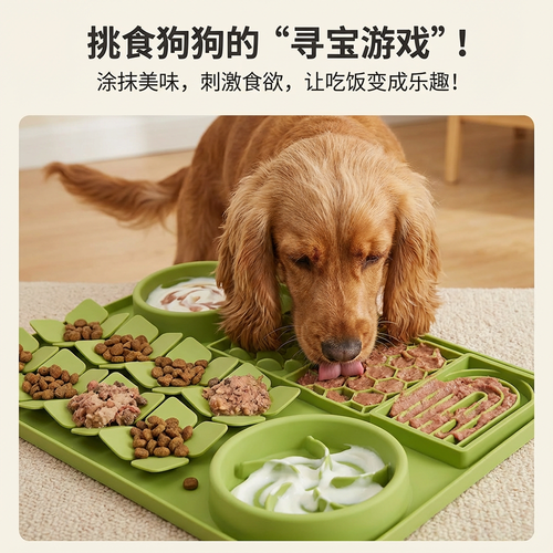 Extra Large Silicone Dog licking Mat Anti-Choking Slow Feeder Dog Bowl - image 2