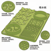 Extra Large Silicone Dog licking Mat Anti-Choking Slow Feeder Dog Bowl