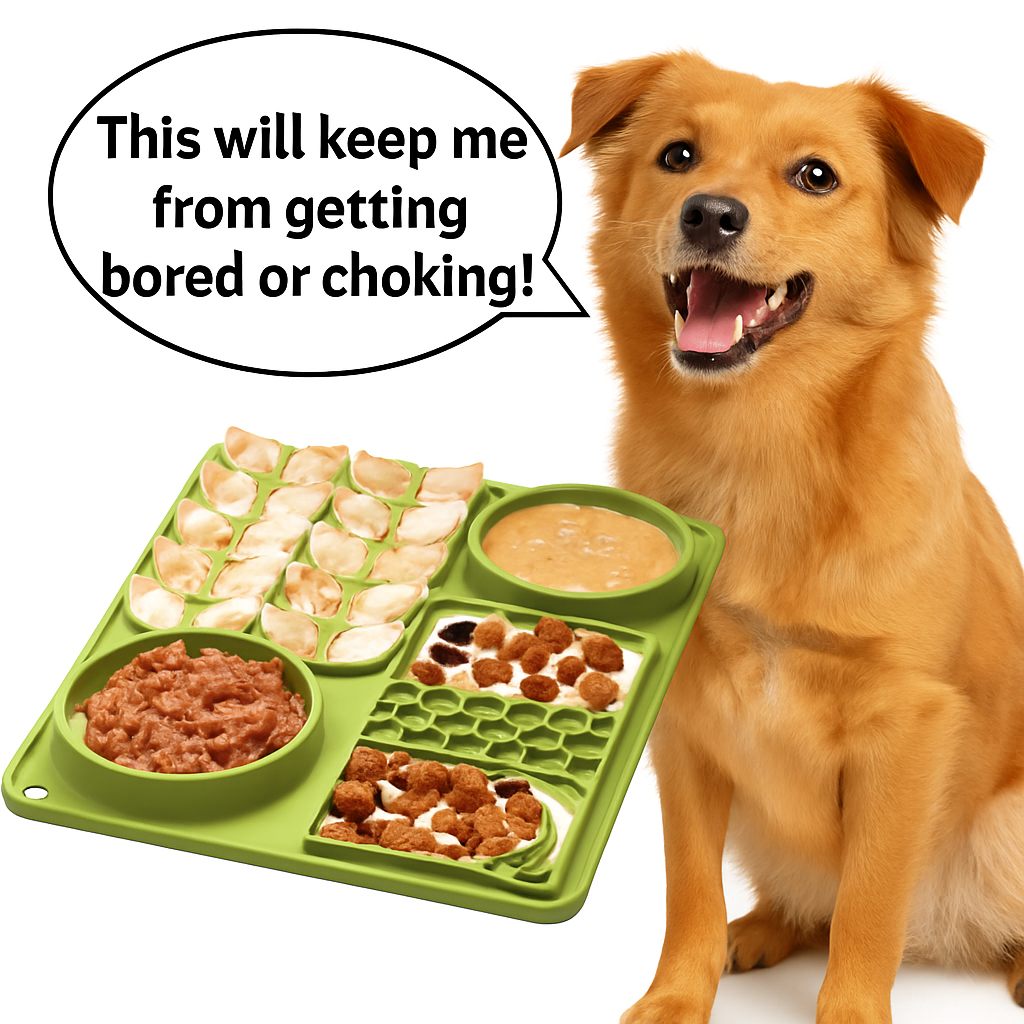 Extra Large Silicone Dog licking Mat Anti-Choking Slow Feeder Dog Bowl