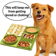 Extra Large Silicone Dog licking Mat Anti-Choking Slow Feeder Dog Bowl