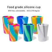 Silicone Travel Cup with Lid and Straw