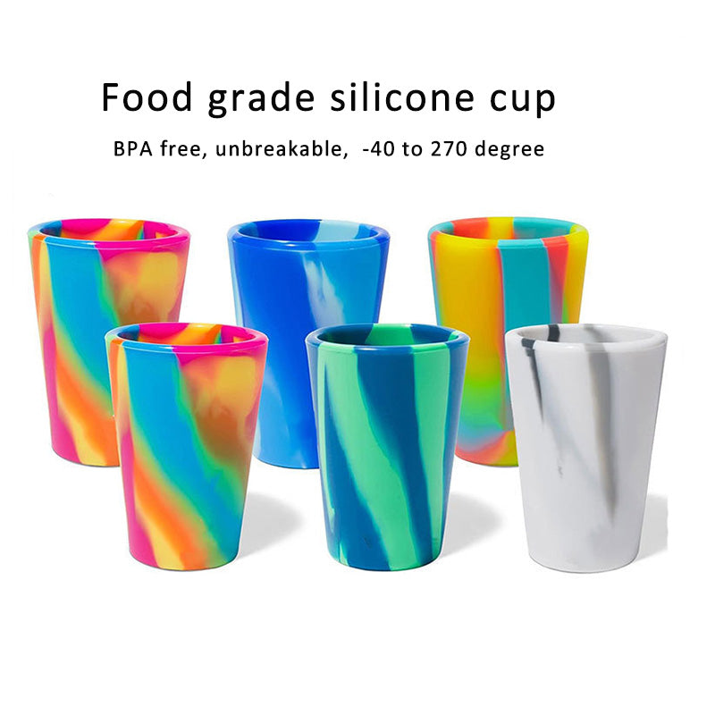 BPA free portable silicone mug cup coffee cup with lid and straw - image 5