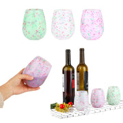 Mixed-Color Silicone Wine Cups