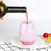 Mixed-Color Silicone Wine Cups