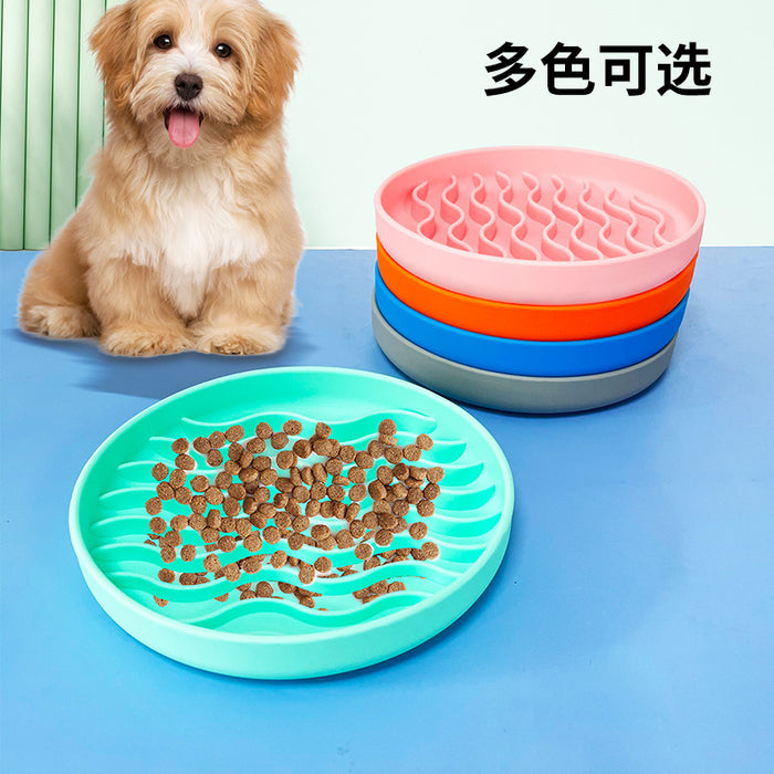 Interactive Silicone Slow Feeder Bowl for Dogs