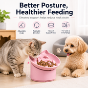 BPA free Non-Slip Adjustable Silicone Slow Feeding Bowl for Cats & Small Dogs