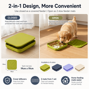 Multifunctional Silicone Slow Feeder bowl with licking mat for Dogs & Cats
