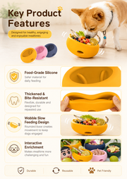 Large Multifunctional Silicone Slow Feeder Mat for Dogs & Cats