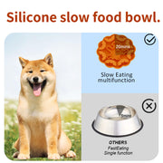 Halloween Silicone Slow Feeder Bowl for Dogs & Cats