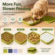 Multifunctional Silicone Slow Feeder bowl with licking mat for Dogs & Cats