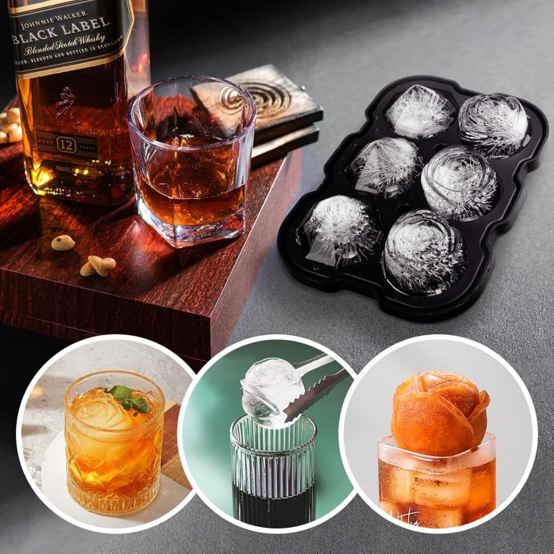 Easy Release Portable diamond and rose shape Silicone Ice Cube Trays & Molds - image 3