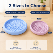 2 sizes small and large Silicone Dog Bowl and Lick Mat Combo
