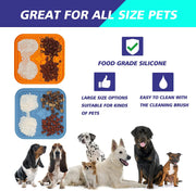 21cm Large Multifunctional Silicone Slow Feeder Mat for Dogs & Cats