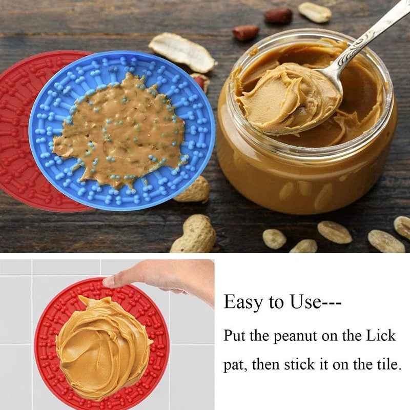 Anxiety Relief Silicone Dog Lick Mat with Suction Cups