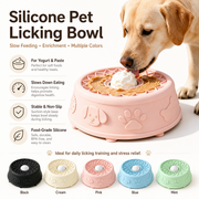 Interactive Silicone Slow Feeder Bowl for Dogs & Cats