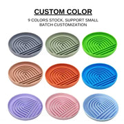 20cm round Silicone Pet Slow Feeder Bowl with Non-Slip Base for dogs and cats